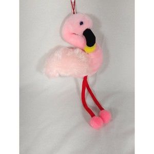 Circus Circus pink Flamingo plush w blue eyes hanging dangling legs Vegas Reno